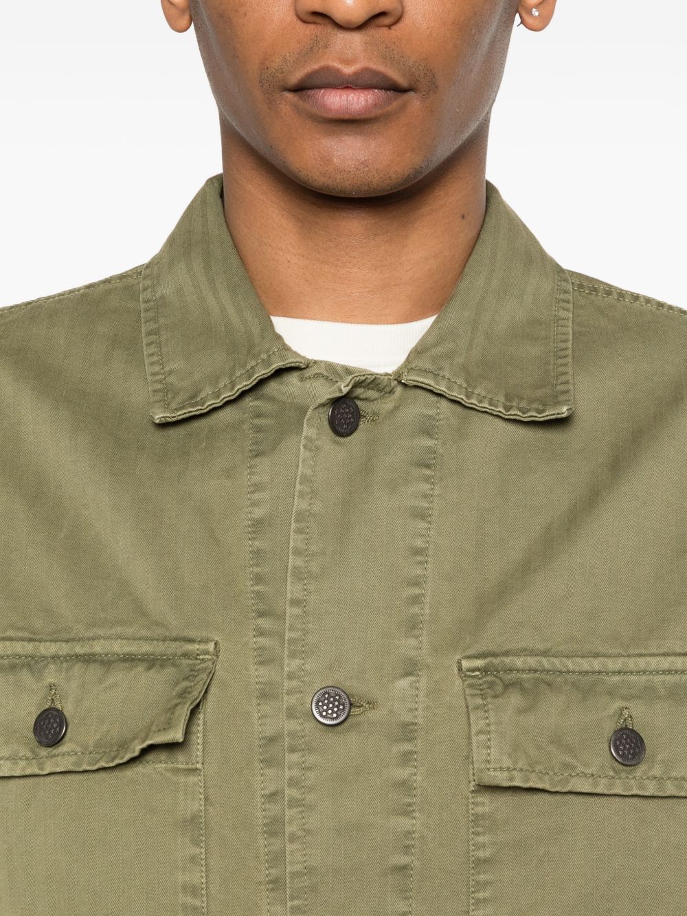 CHESAPEAKES Giacca verde militare con tasche 