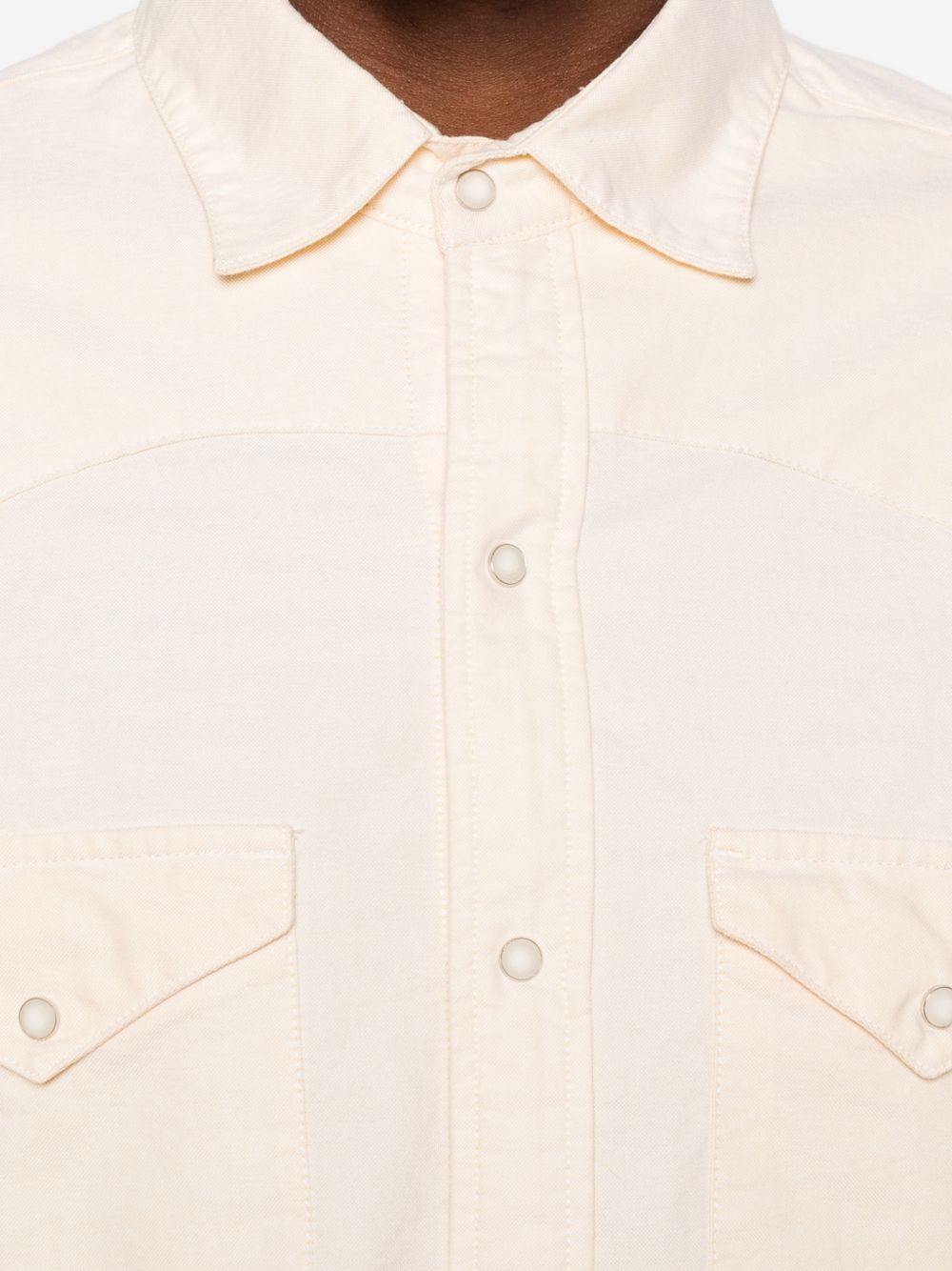 CHESAPEAKES Camicia Flagstaff giallo pastello con tasche sul petto 
