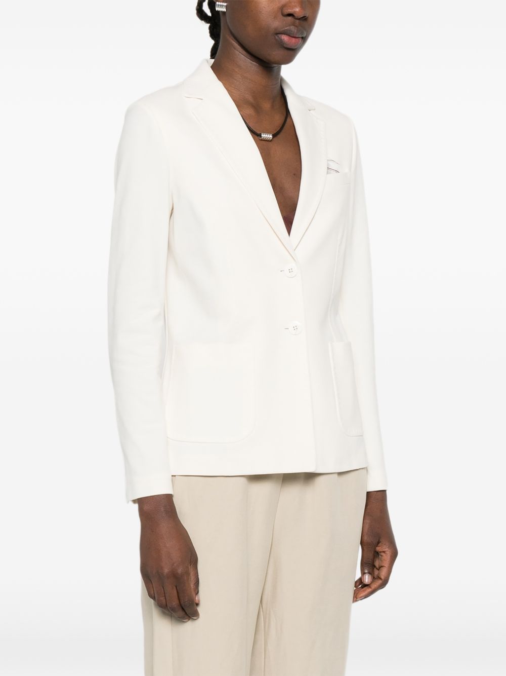 CIRCOLO 1901 Blazer bianco latte con tasche 