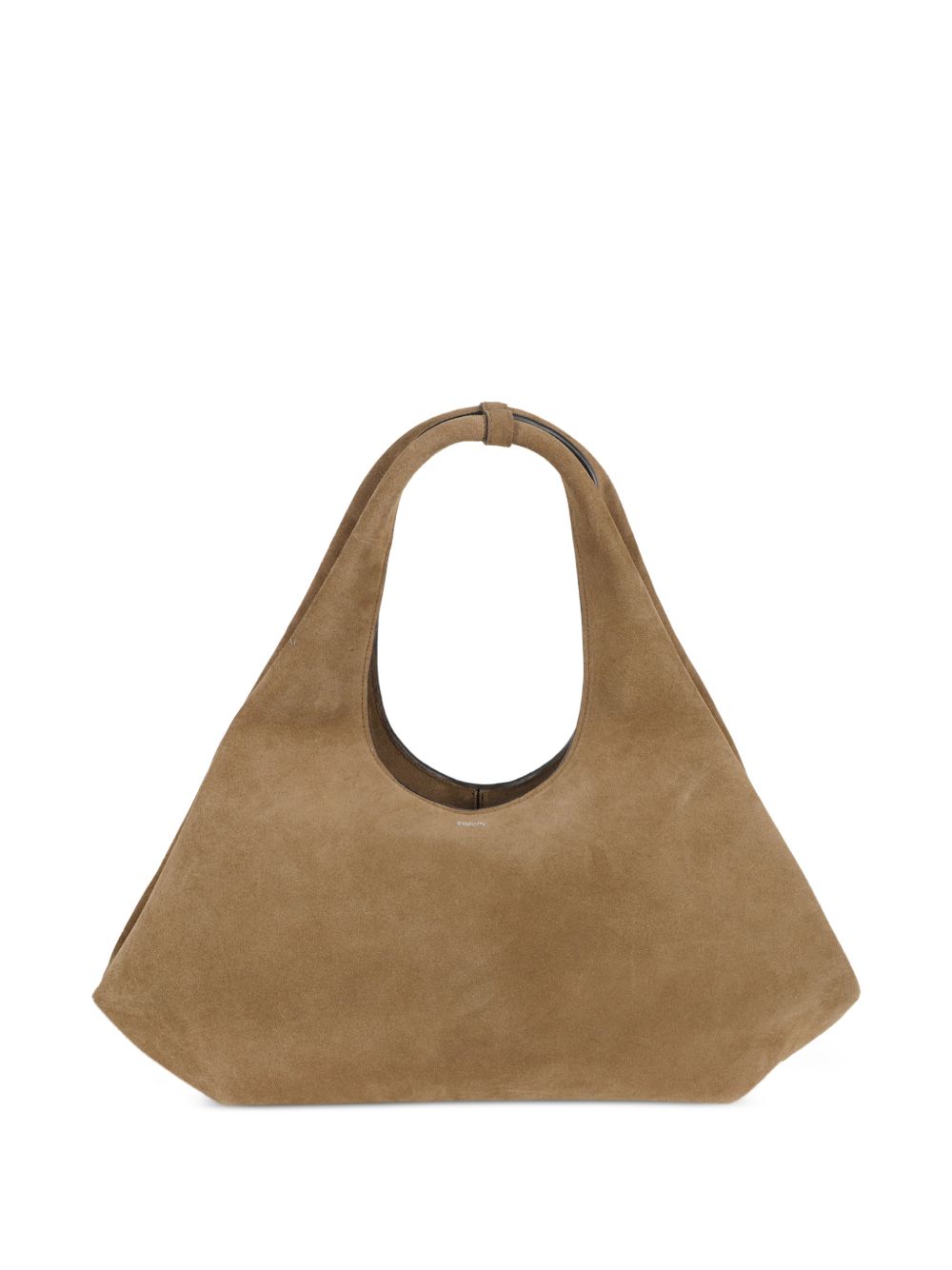 COPERNI Borsa marrone in suede con manico superiore 