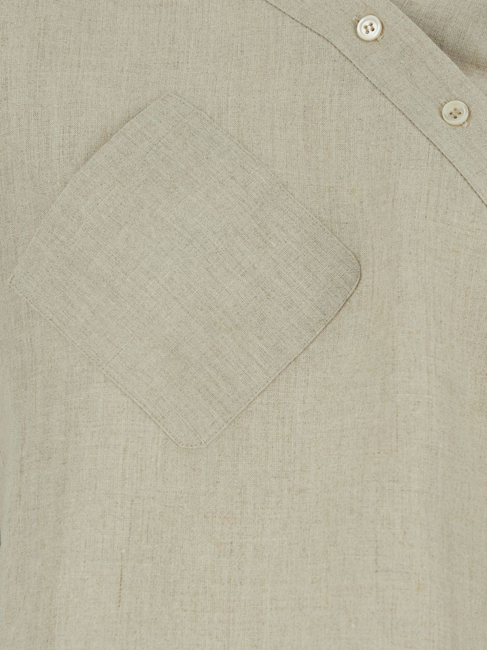 COPERNI Blusa asimmetrica in lino beige 