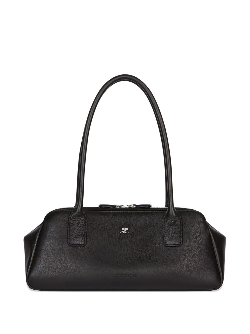 COURREGES Borsa a spalla in pelle nera 