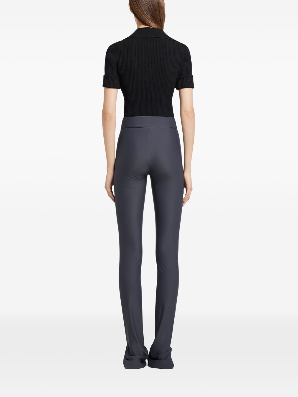 COURREGES Polo a maniche corte nera 