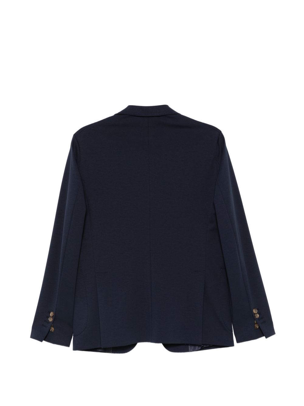 DANIELE ALESSANDRINI Giacca in cotone blu con rever a lancia 