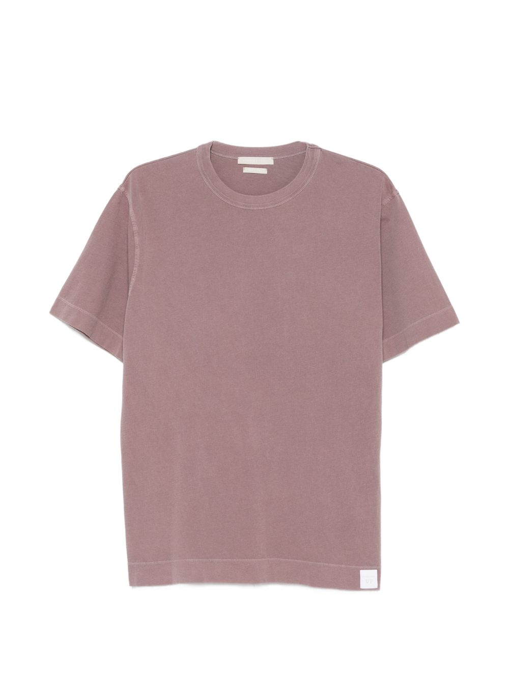 DANIELE FIESOLI T-shirt in cotone viola con girocollo 