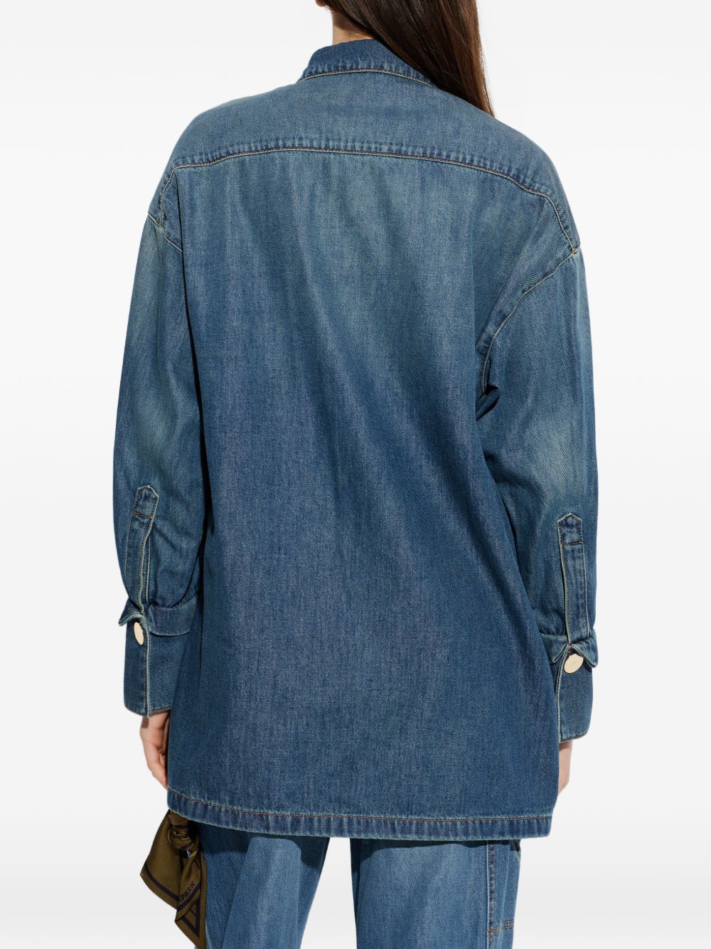 DARKPARK Camicia Jodie in cotone denim blu 