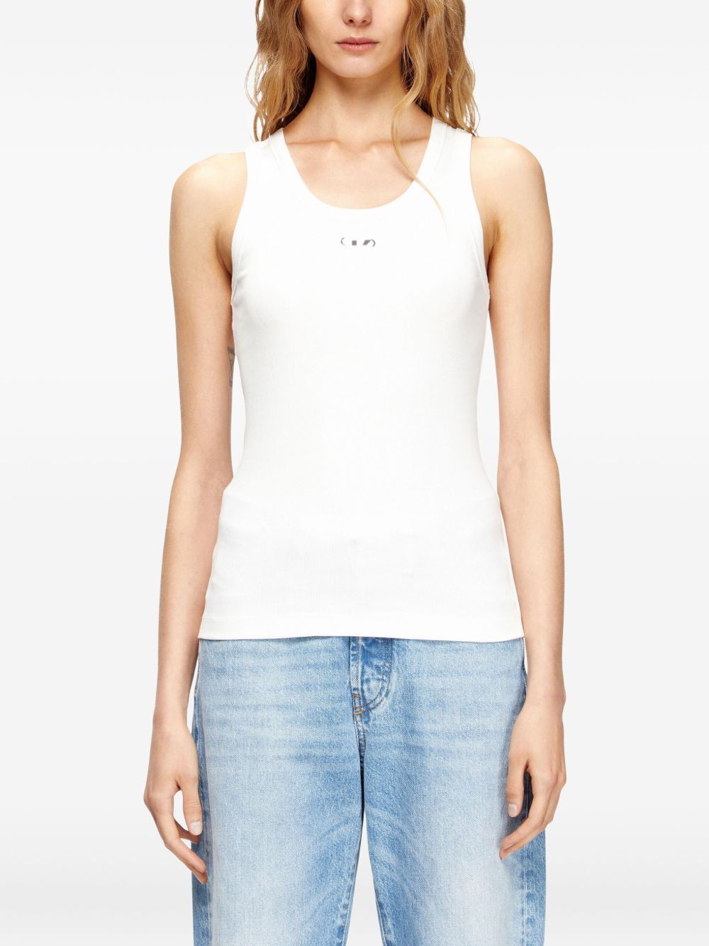 DIESEL T-shirt in cotone senza maniche 