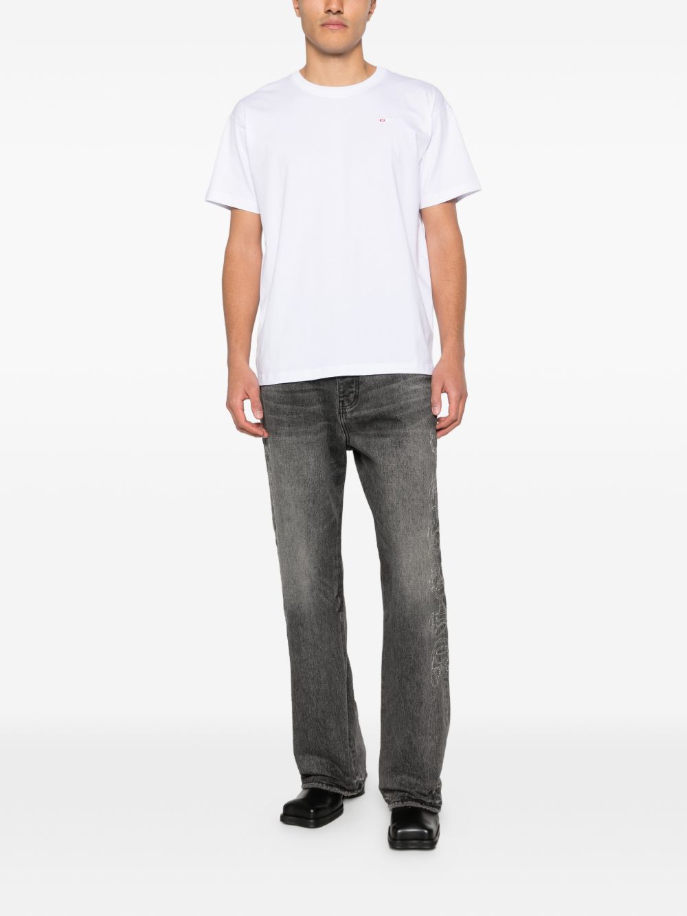 DIESEL T-shirt in cotone bianco 