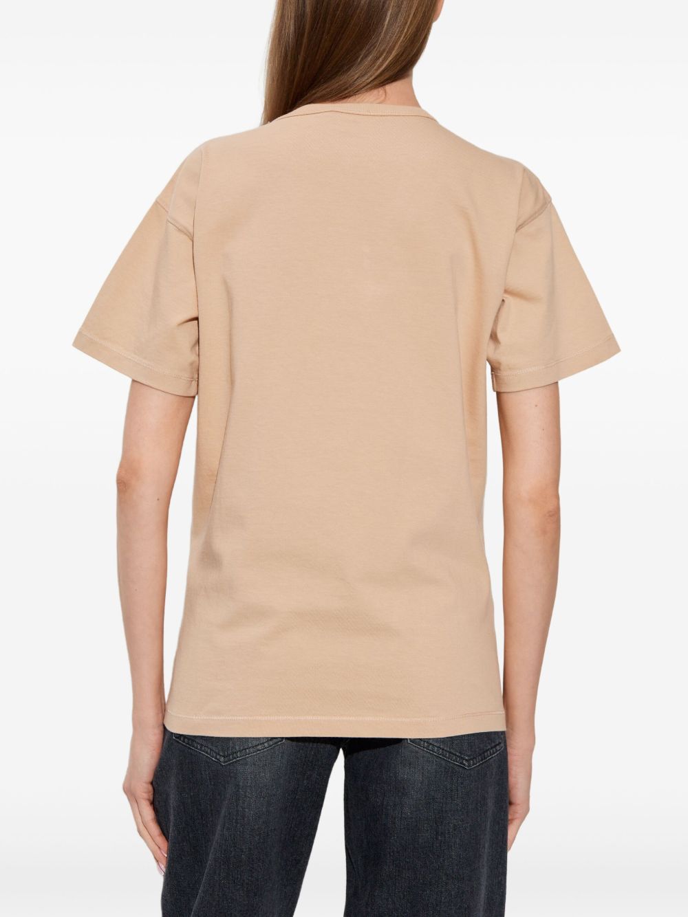 DIESEL T-shirt in cotone beige 