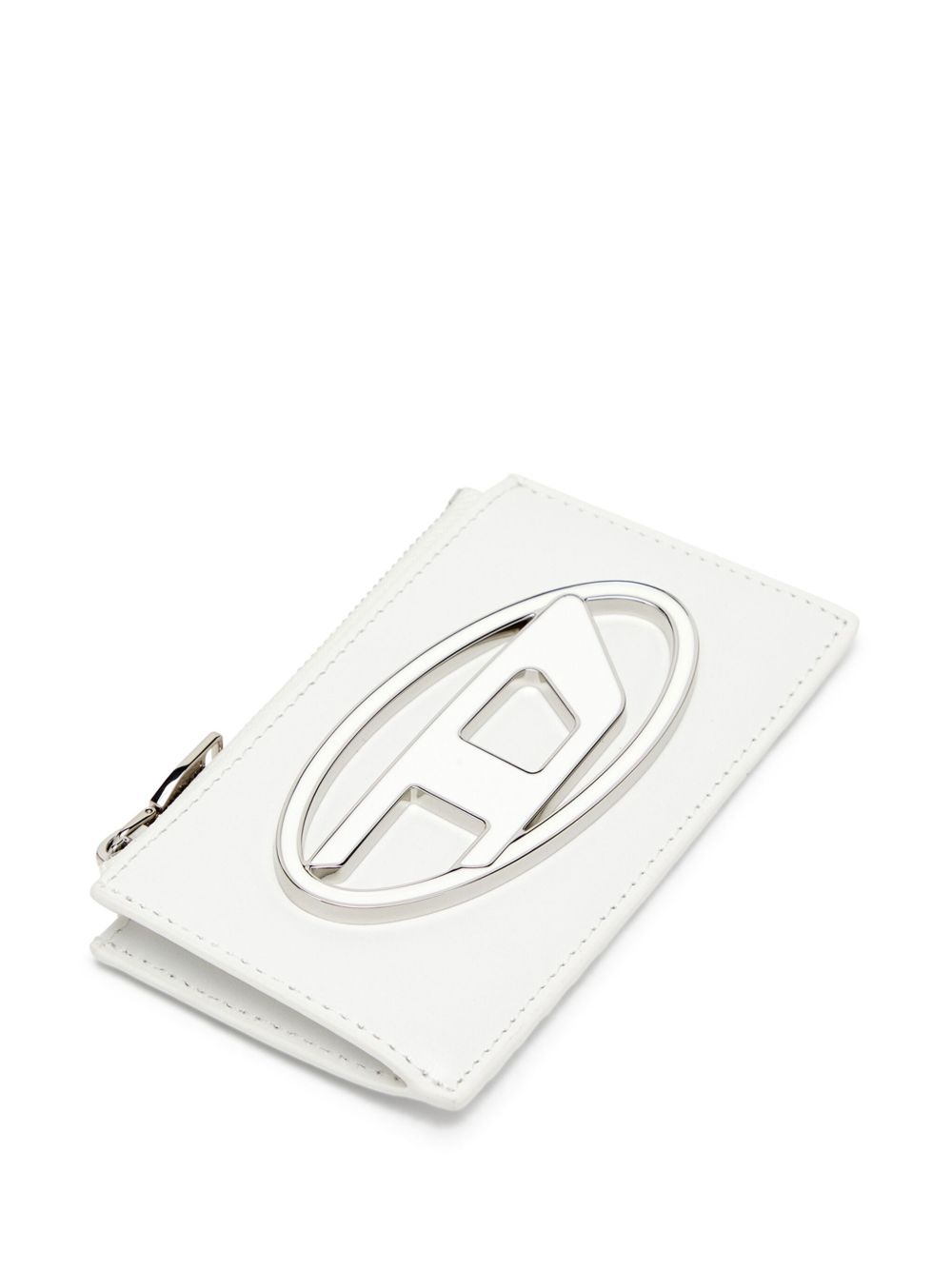 DIESEL Portacarte in pelle bianco 