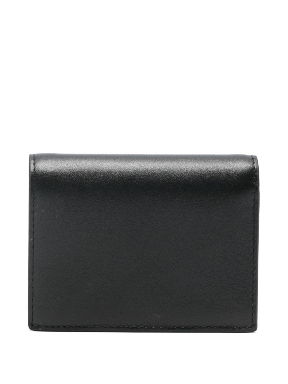 DIESEL Portafoglio in pelle nera con logo 