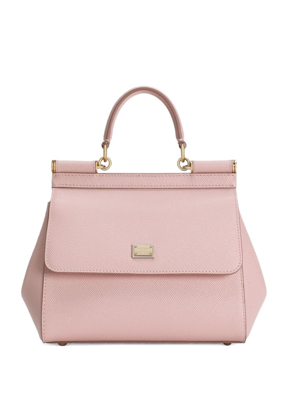 DOLCE e GABBANA Borsa a mano Sicily rosa in pelle 