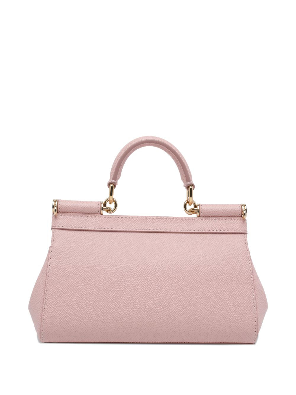 DOLCE e GABBANA Borsa a mano piccola Sicily rosa in pelle 