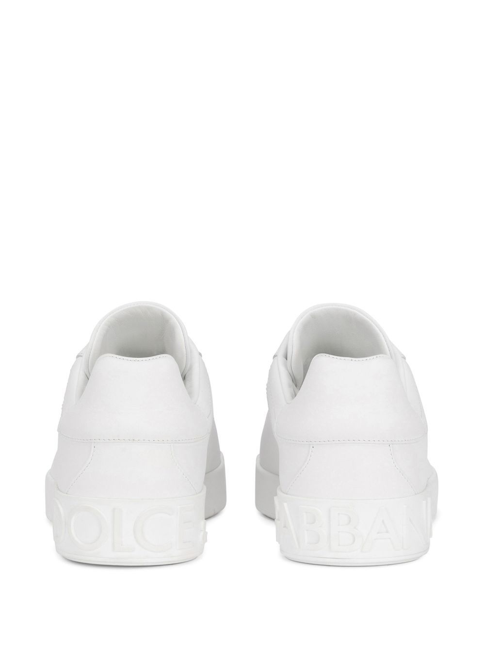 DOLCE e GABBANA Sneakers Portofino in pelle bianca 