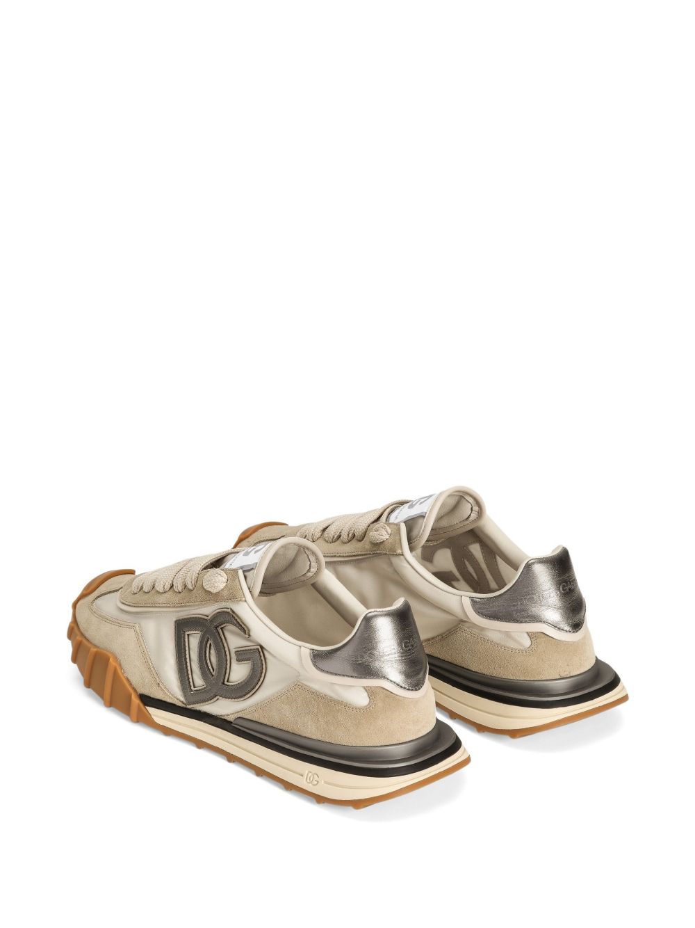 DOLCE e GABBANA Sneakers Athletic in tessuto e pelle scamosciata 