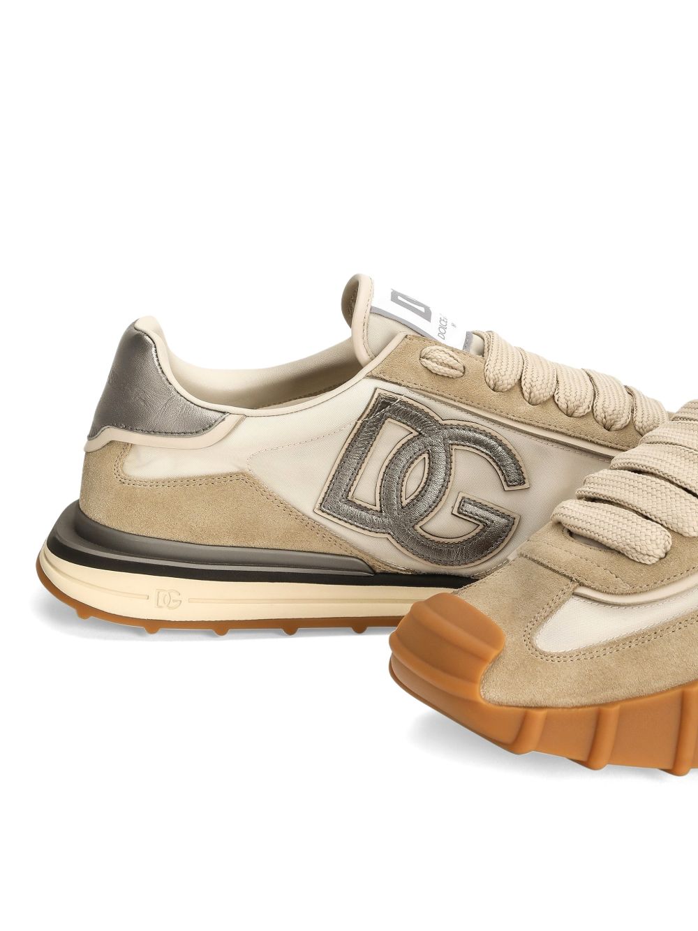 DOLCE e GABBANA Sneakers Athletic in tessuto e pelle scamosciata 