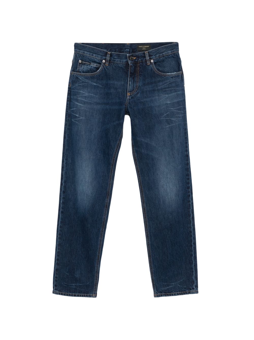 DOLCE e GABBANA Jeans in cotone blu scuro 