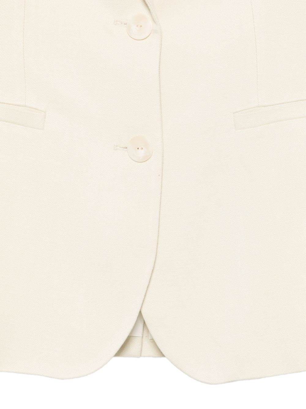 DONDUP Giacca monopetto bianca in misto lino 