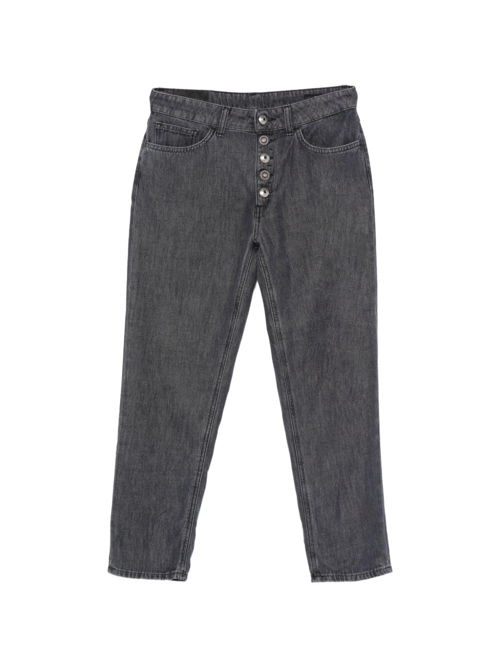 DONDUP Jeans Koons grigi con bottoni 