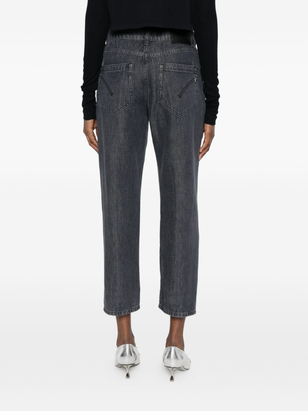 DONDUP Jeans Koons grigi con bottoni 