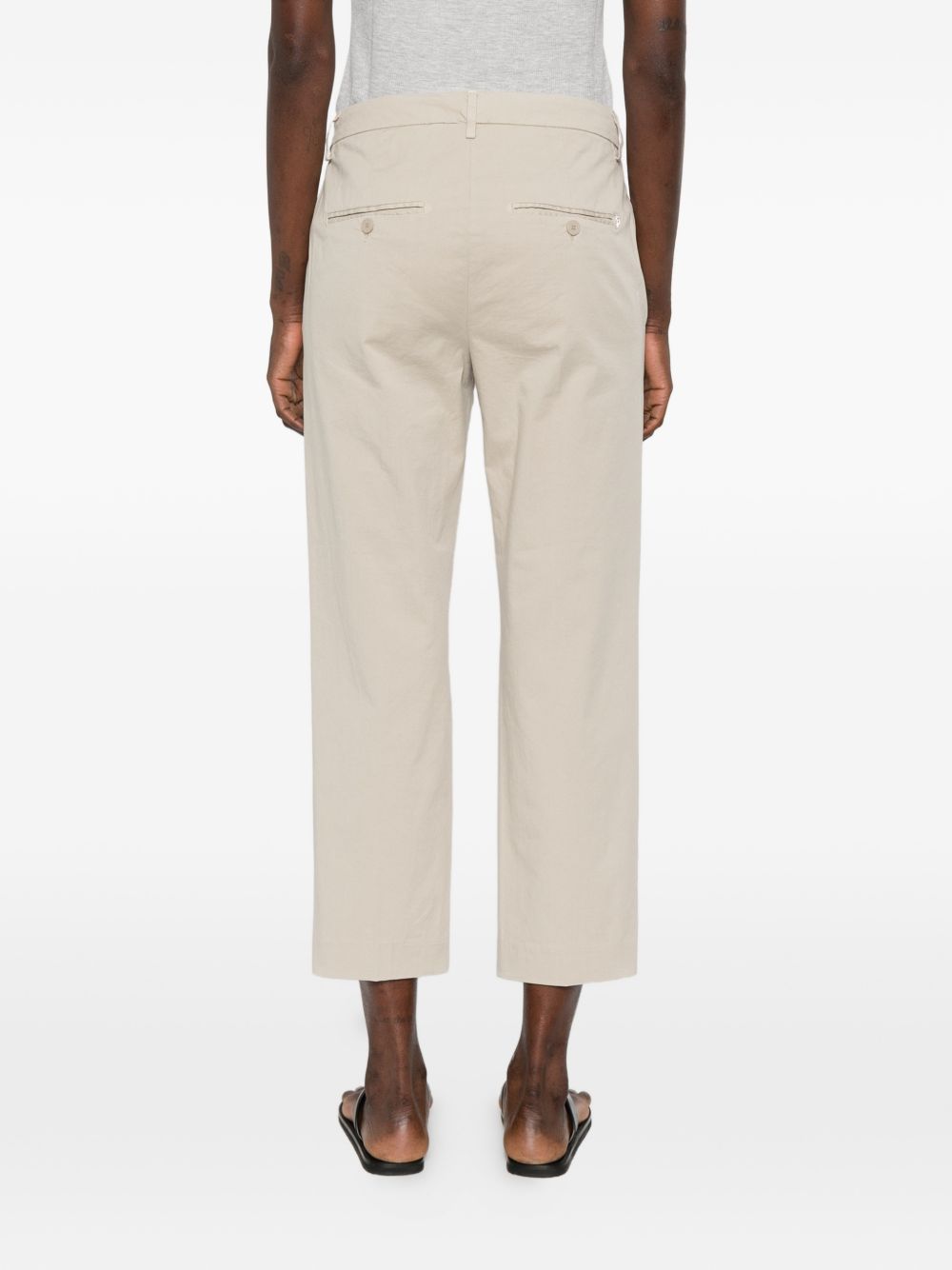 DONDUP Pantaloni Nima beige con bottoni 