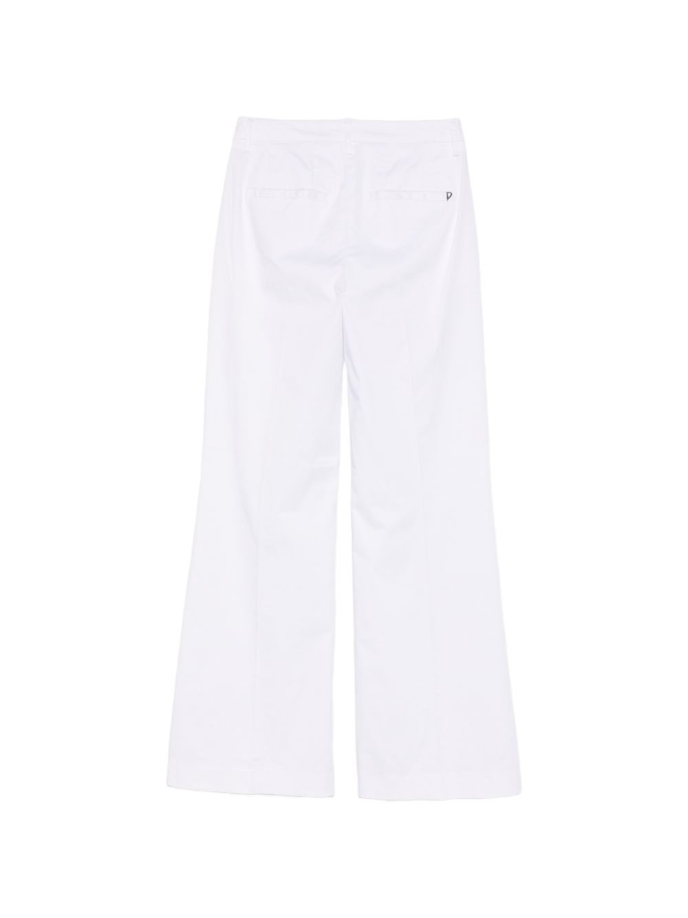 DONDUP Pantaloni Janice wide leg bianchi 