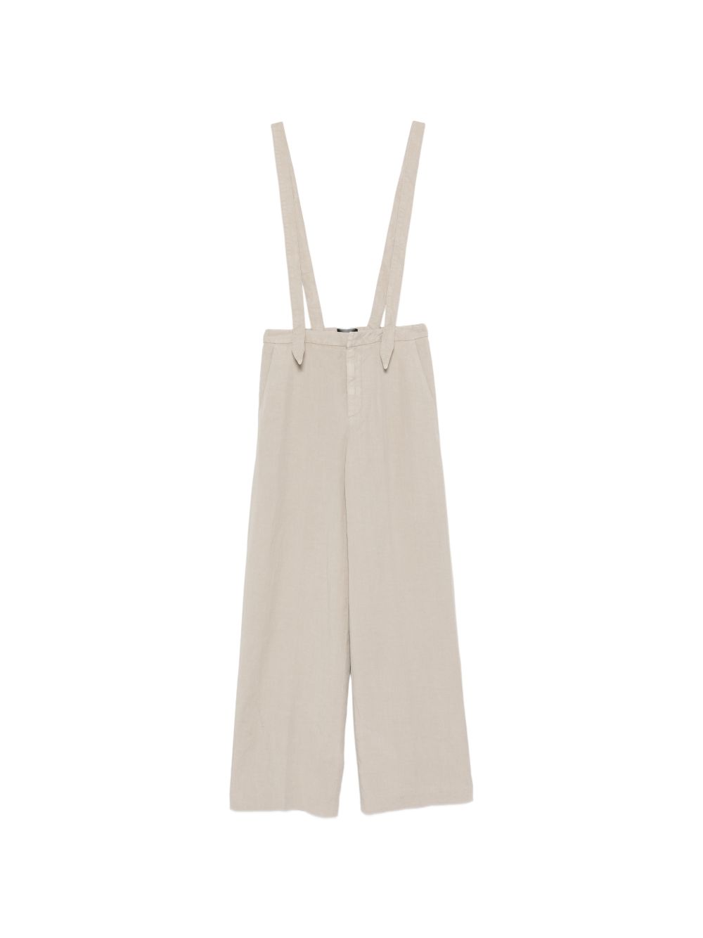 DONDUP Salopette beige con gamba ampia 