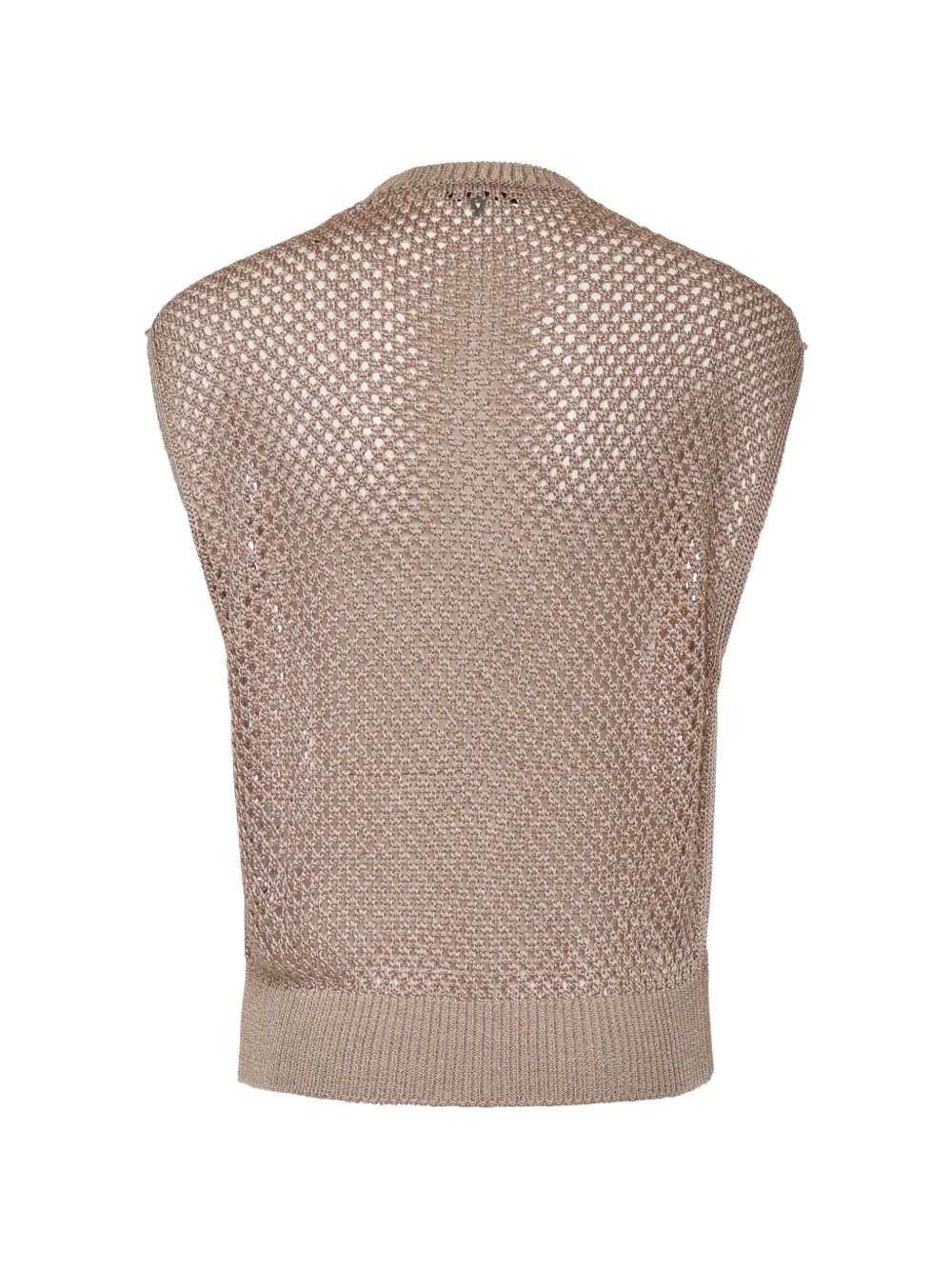 DONDUP Maglia a rete beige 