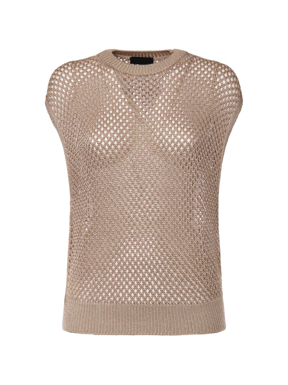 DONDUP Maglia a rete beige 