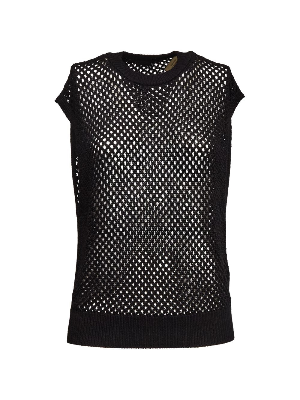 DONDUP Maglia nera a rete 