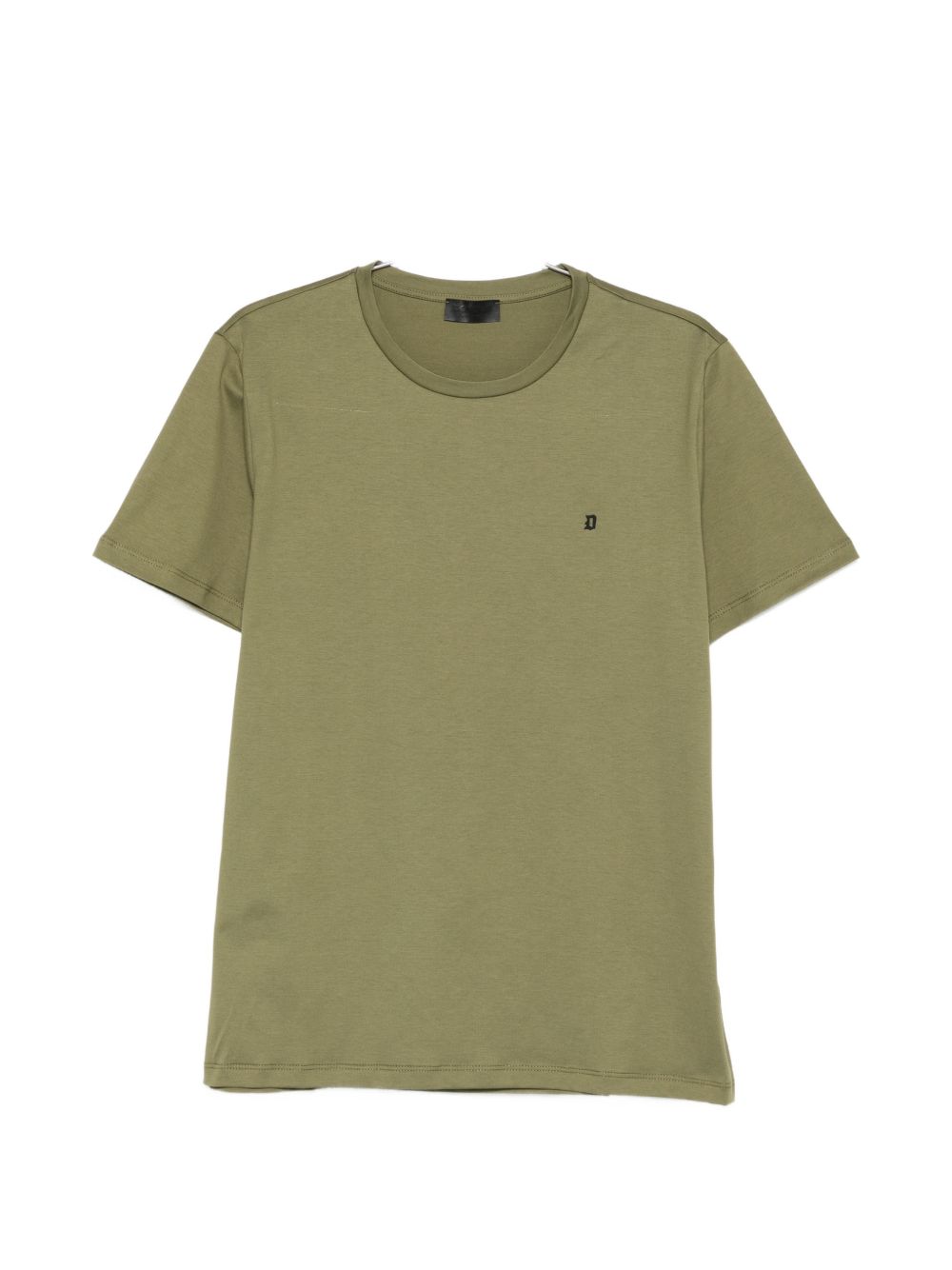 DONDUP T-shirt in cotone verde con logo 