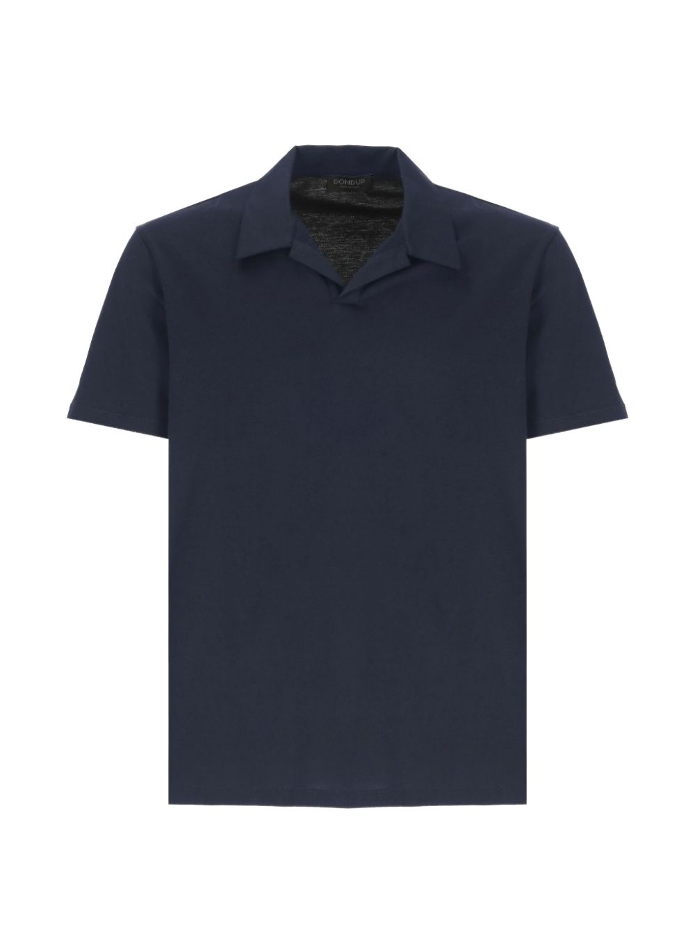 DONDUP Polo regular fit blu con logo D ricamato 
