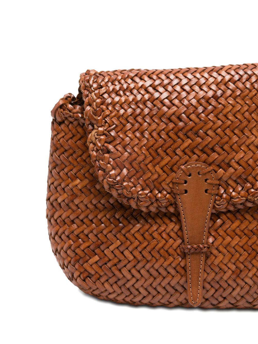 DRAGON DIFFUSION Borsa a tracolla Mini City Bag intrecciata 