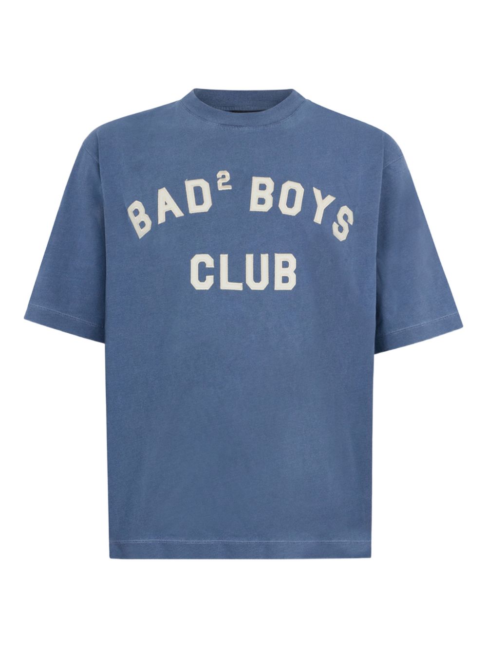 DSQUARED2 T-shirt blu con stampa e applicazione 