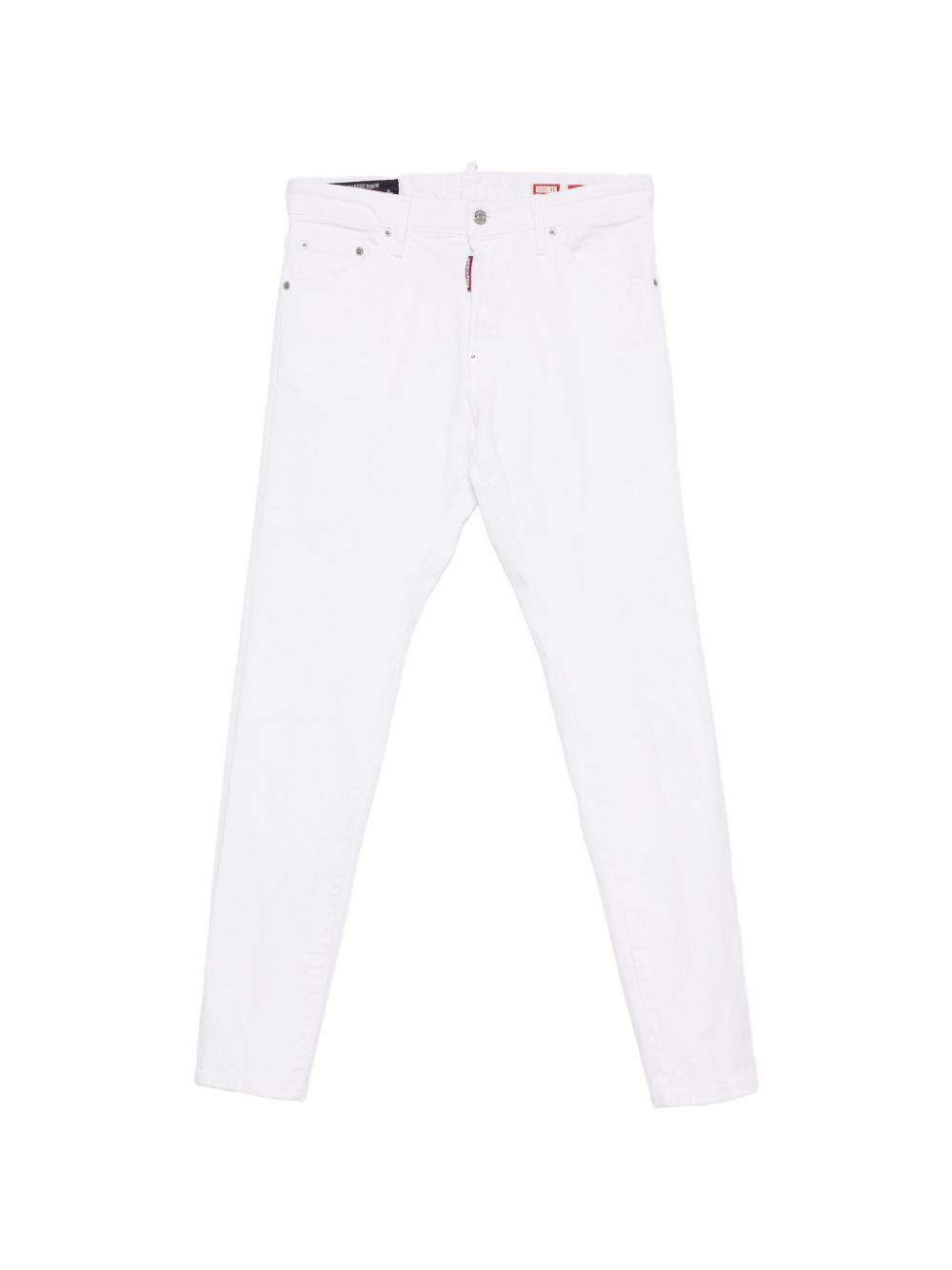 DSQUARED2 Jeans Teddy bianchi a cinque tasche 