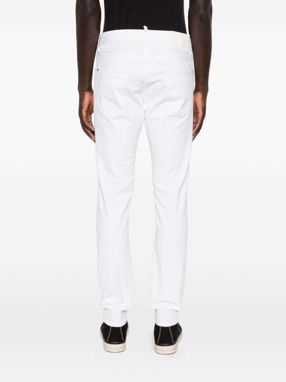 DSQUARED2 Jeans Teddy bianchi a cinque tasche 
