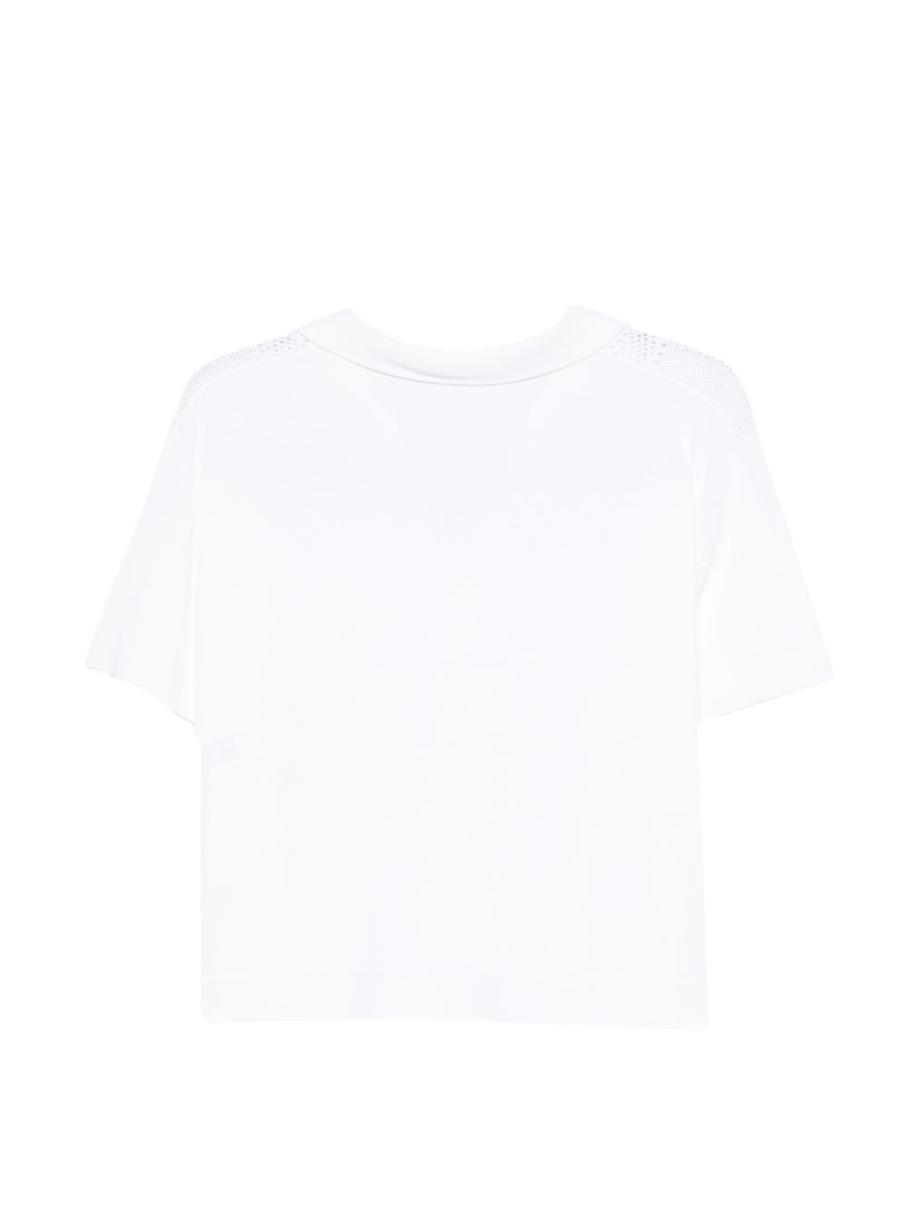 D EXTERIOR Polo in maglia bianca 