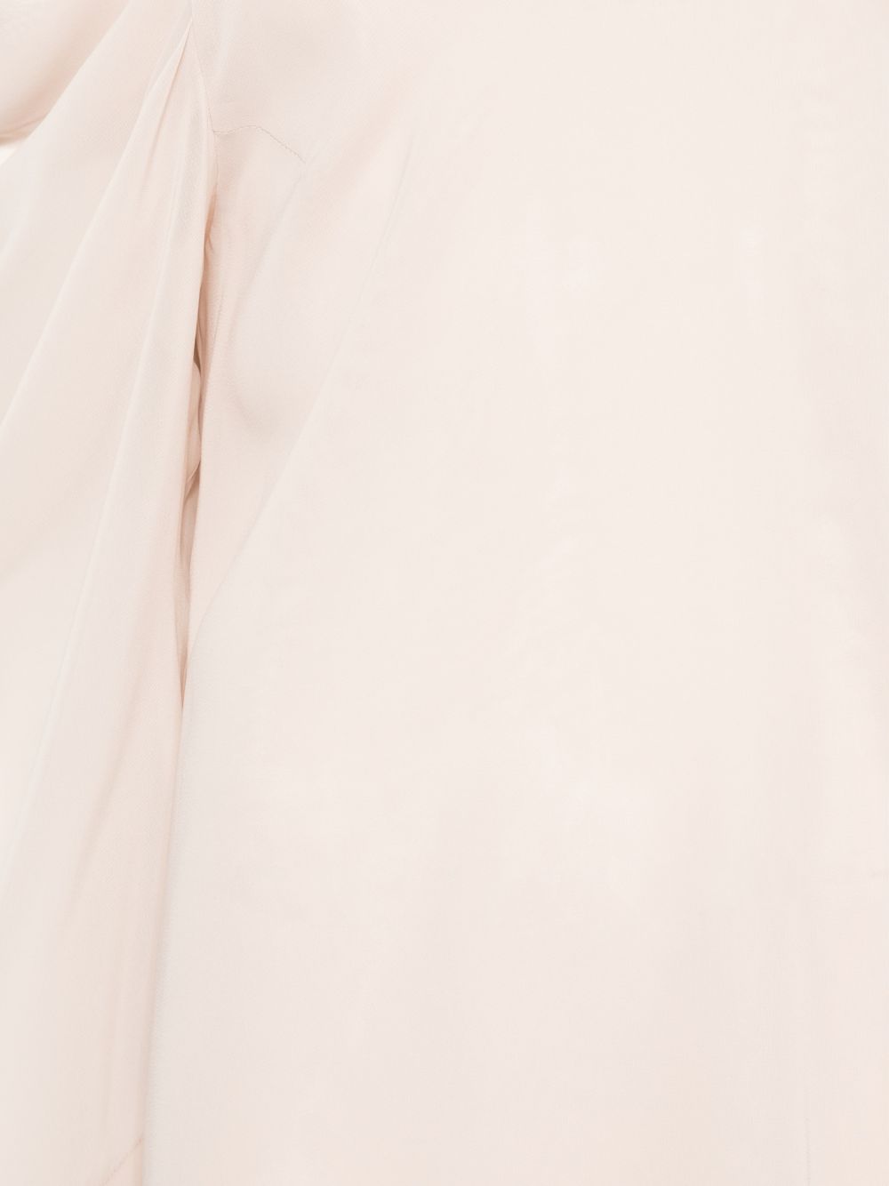 D EXTERIOR Blusa beige chiaro con strass cuciti sulle spalline 