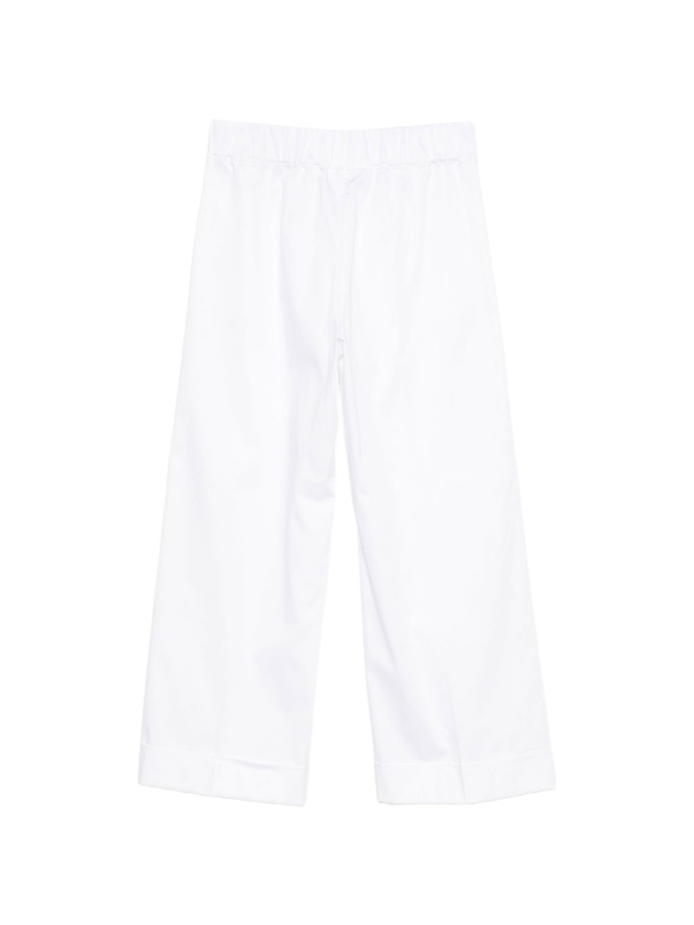 D EXTERIOR Pantaloni bianchi in cotone elasticizzato 