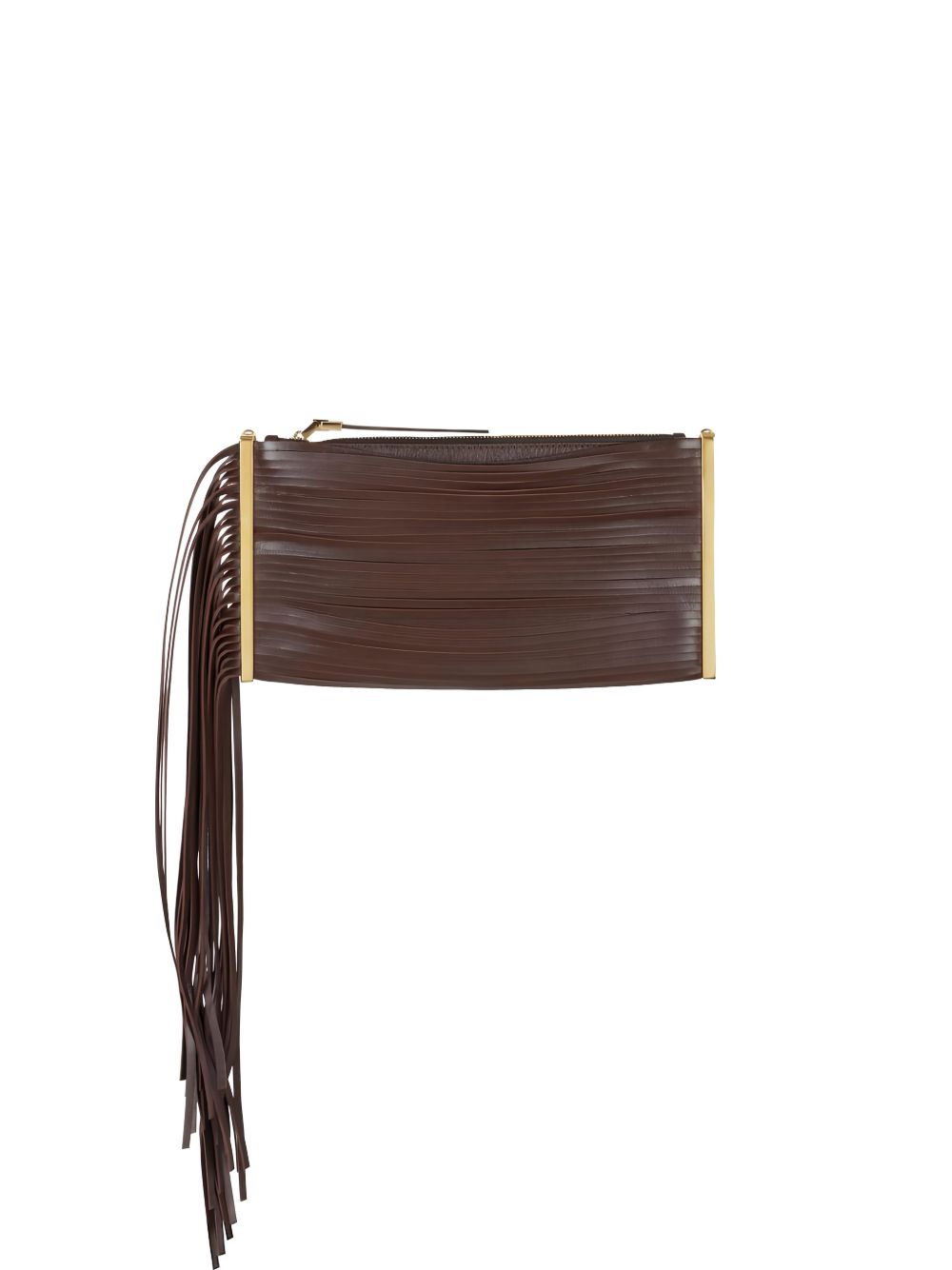 ELISABETTA FRANCHI Borsa in pelle nappata con frange 