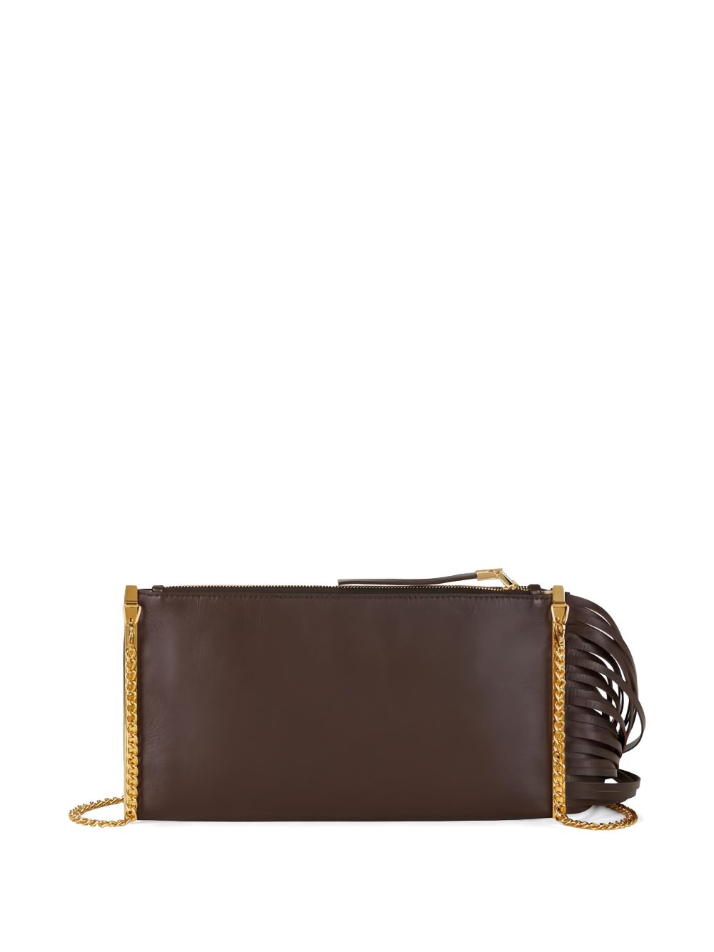 ELISABETTA FRANCHI Borsa in pelle nappata con frange 