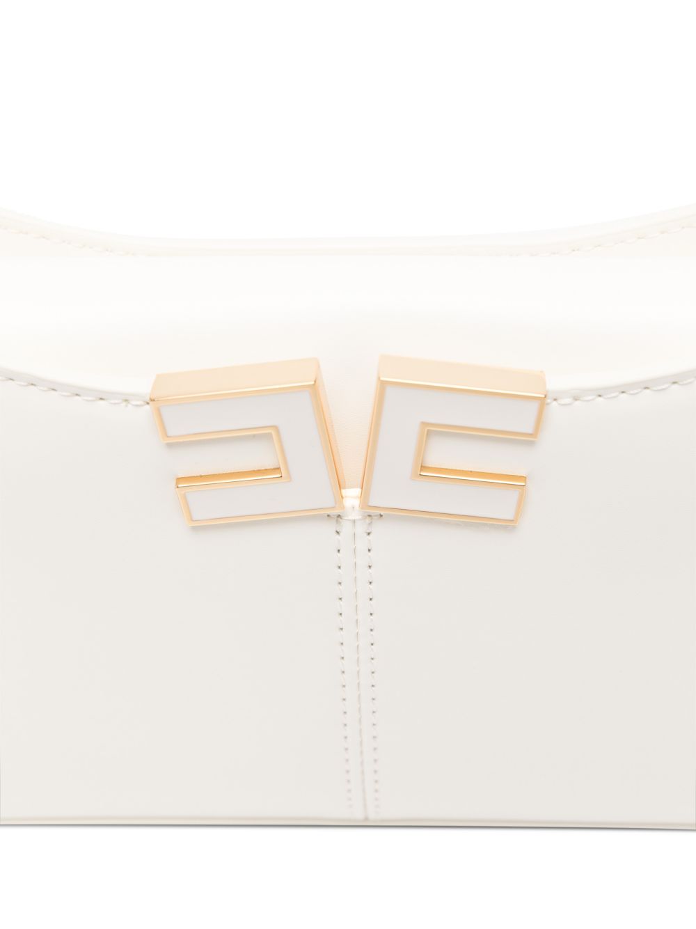 ELISABETTA FRANCHI Borsa a spalla bianca in pelle sintetica 