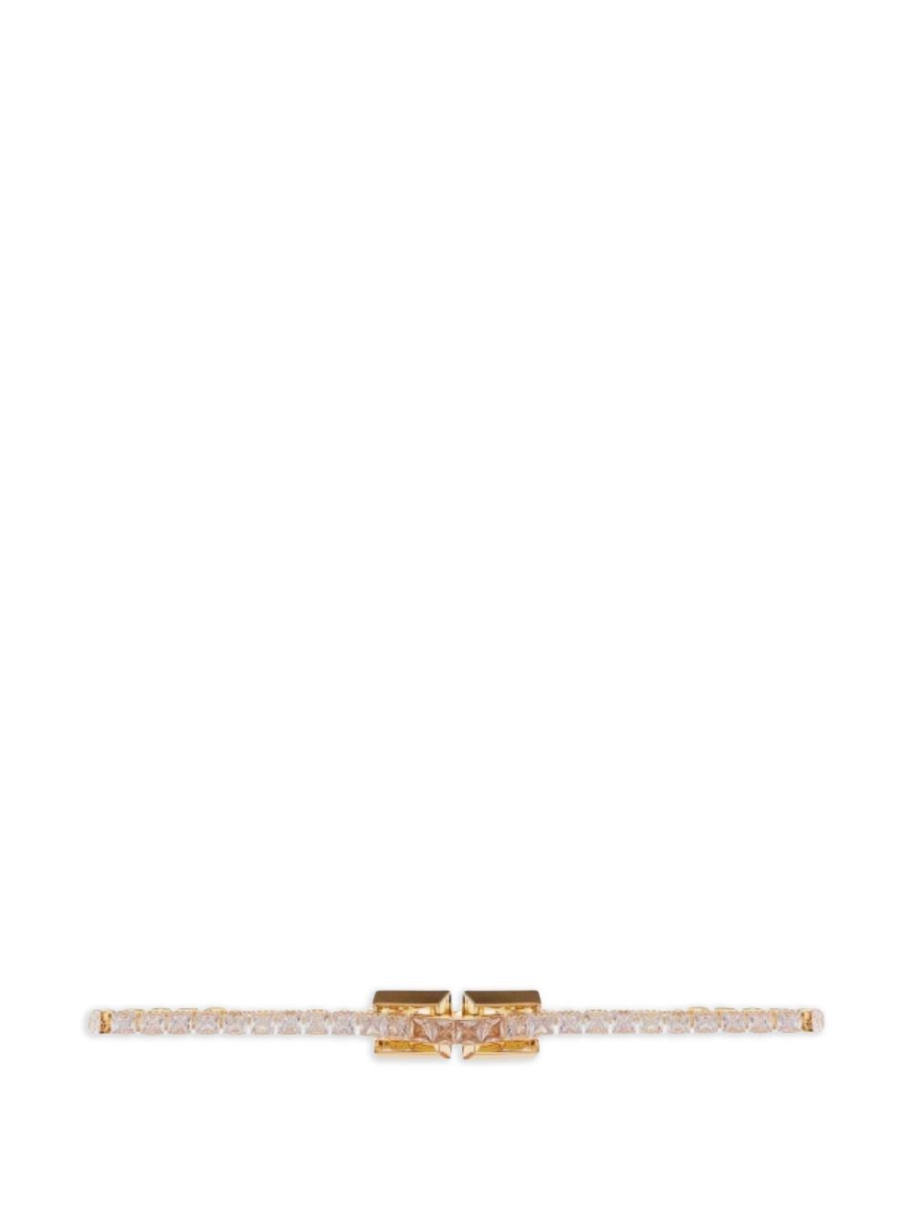 ELISABETTA FRANCHI Collana dorata con strass 