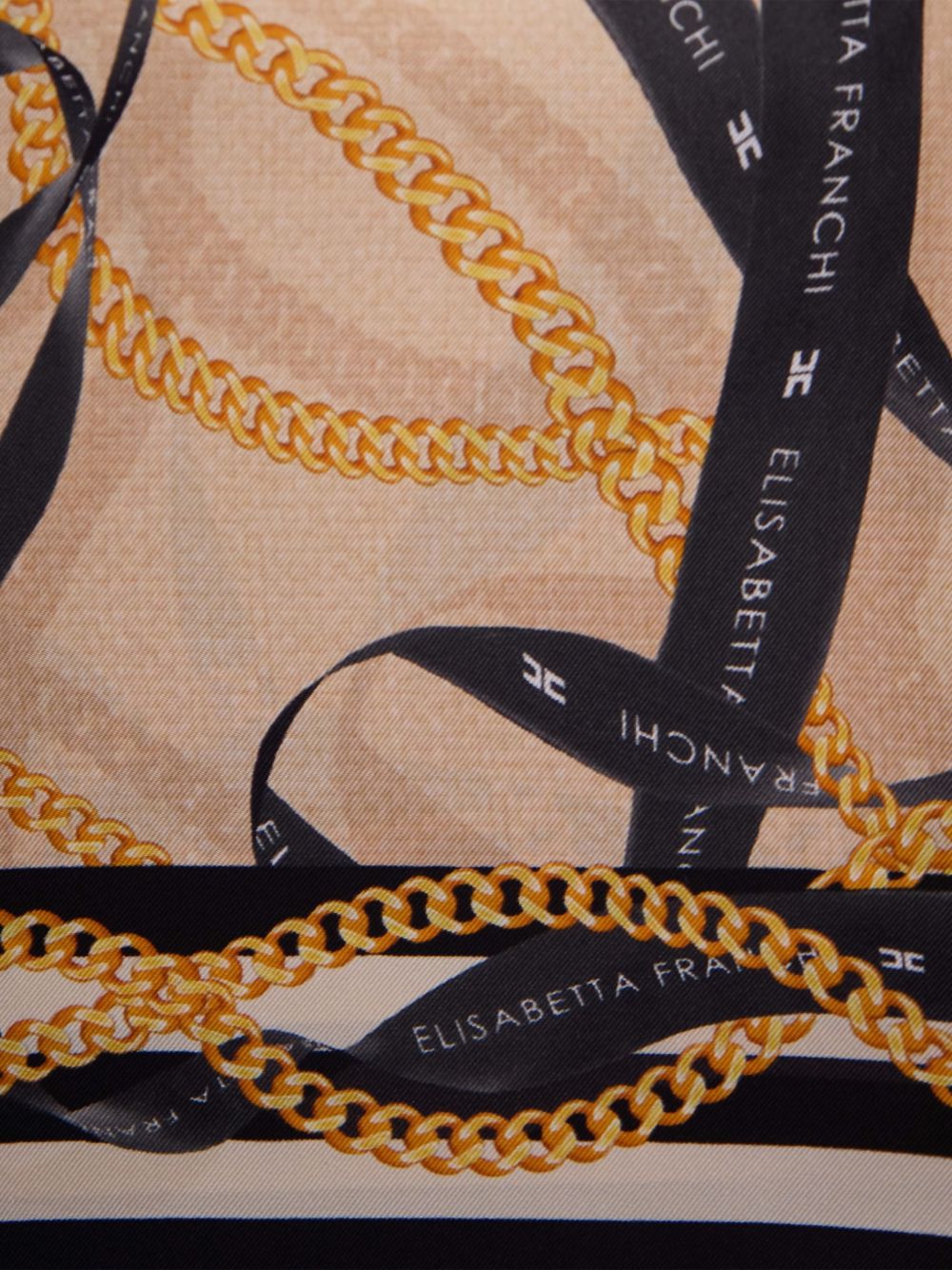ELISABETTA FRANCHI Foulard in seta con stampa 