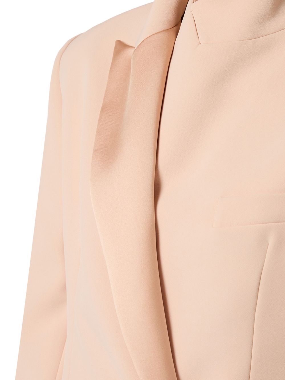 ELISABETTA FRANCHI Blazer strutturato doppiopetto rosa cipria 