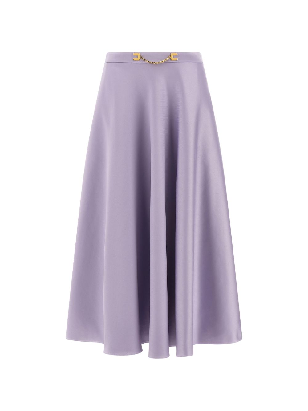 ELISABETTA FRANCHI Gonna longuette color lilla 