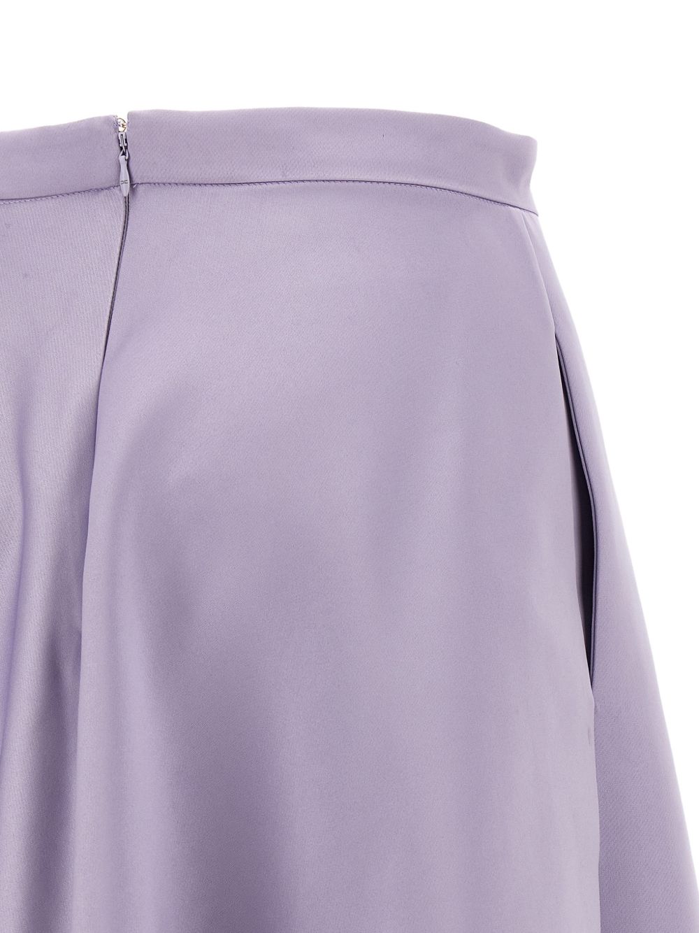 ELISABETTA FRANCHI Gonna longuette color lilla 