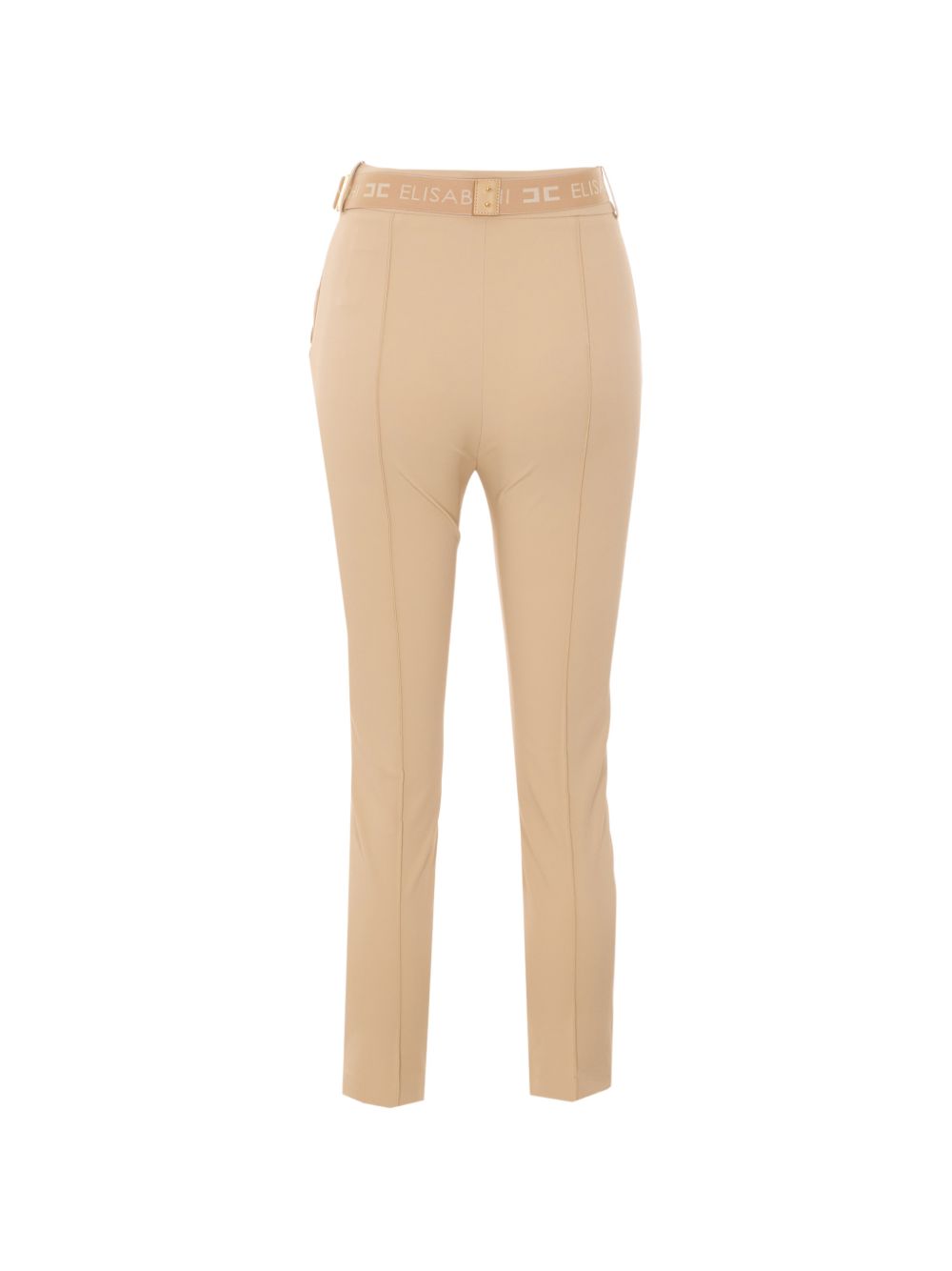 ELISABETTA FRANCHI Pantaloni slim con cintura logata 