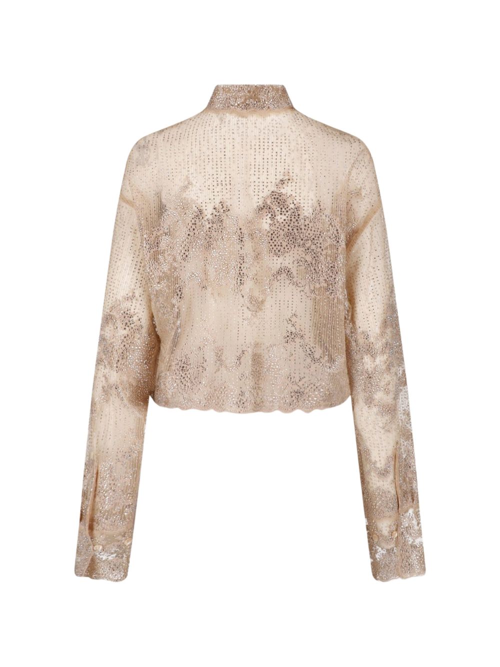 ERMANNO SCERVINO Camicia impreziosita da ricami e strass 