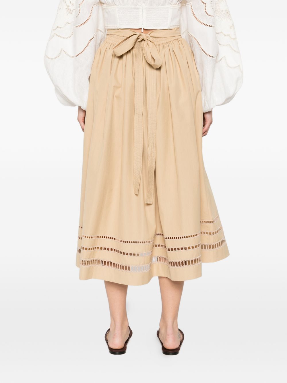 ERMANNO SCERVINO Gonna midi cammello 